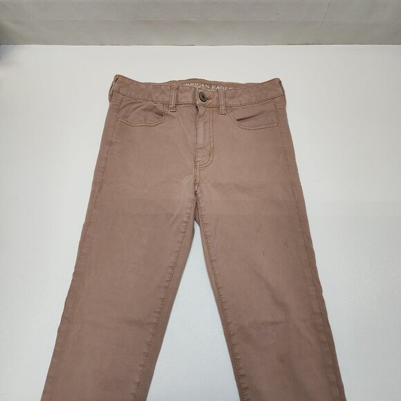 American Eagle Outfitters Super Stretch Hi-Rise Jeggings US Size 4 Cotton Blend - Picture 3 of 7